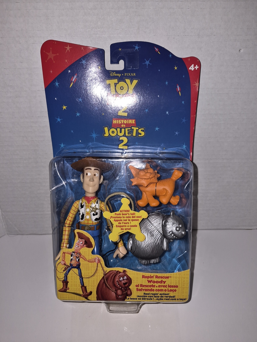 Disney Pixar Toy Story 2 Ropin' Rescue Woody figure Silver Edition Mattel